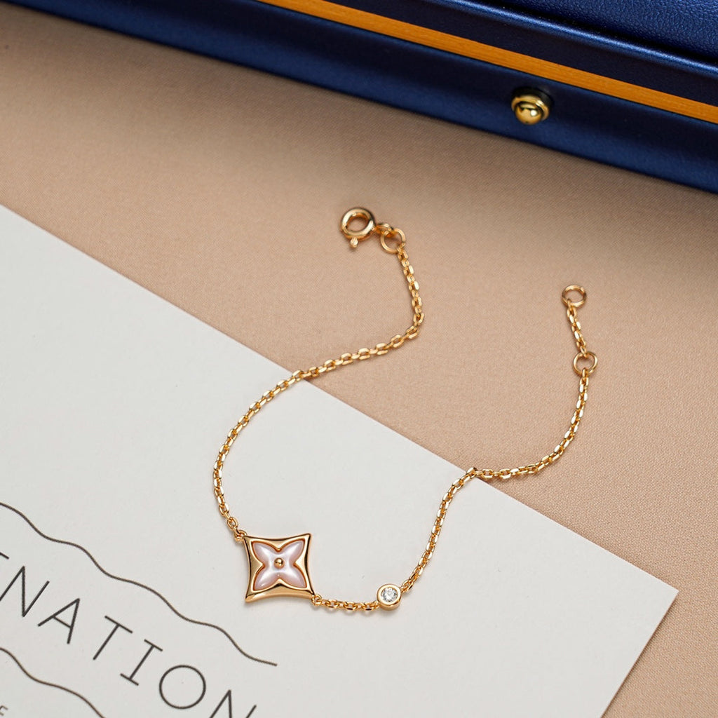 LOUIS VUITTON STAR 1 DIAMOND PINK GOLD BRACELET