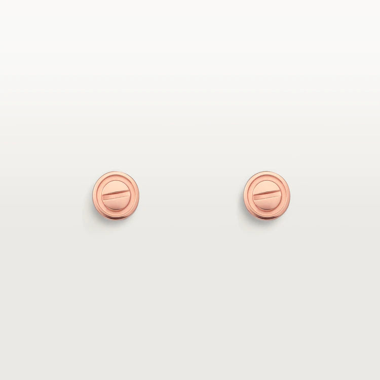CARTIER LOVE EARRINGS PINK GOLD 10MM