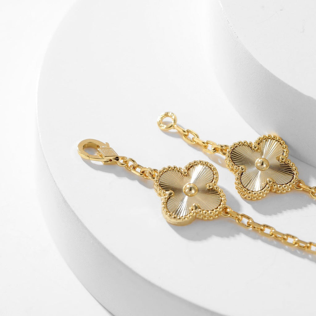VCA CLOVER 10 MOTIFS LASER NECKLACE