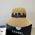 CELINE WIDE BRIM HAT MODEL 652031 IN WOVEN STRAW
