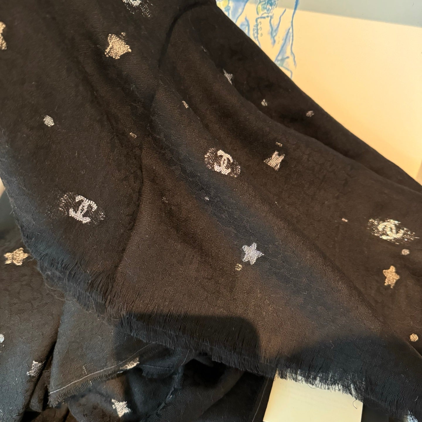 CHANEL 25S SCARF 200 IN CASHMERE 991828